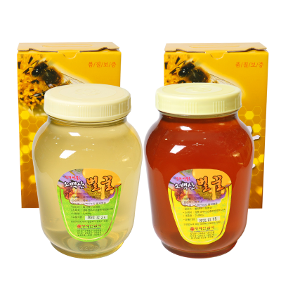 [황명지삼] 소백산벌꿀 영주에서 직접 채밀한 아카시아꿀, 잡화꿀 2.4kg 순수 꽃꿀 천연 벌꿀 100%