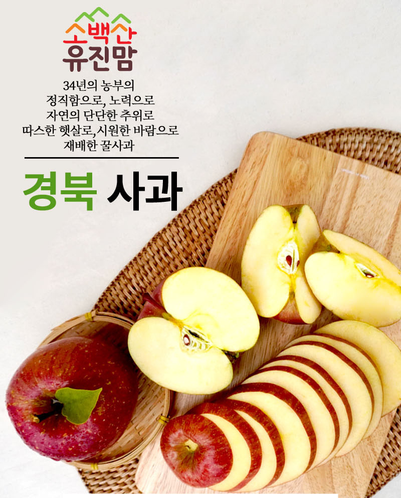 소백산유진맘 고랭지 햇 부사 영주사과(2.5kg/5kg)