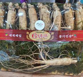 [이순남홍삼] 풍기인삼 1채 750g 5-6년근 (8~9뿌리, 대바구니 포장)